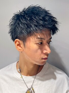 アイビーズ(IVYS) スパイキーベリーショートツイストピンパーマツーブロック