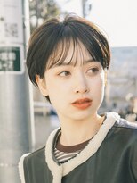 ガーデンヨコハマエスト(GARDEN YOKOHAMA est)&nbsp;ショート　ショートボブ　ハンサムショート　前髪　暗めカラー