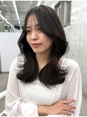 大人かわいい グレージュカラー くびれヘア【肥田亜沙美】