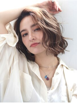 ルミエ 中野島(LUMIE) ふんわり柔らかボブ/ベージュ/髪質改善