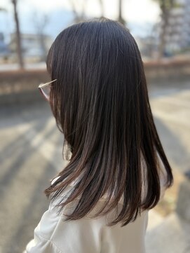 コノア スパーク(Conoah spark) 着物ヘア/大人ガーリー/ダークアッシュ/似合わせカット/守谷