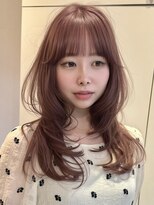 ライン(LINE)&nbsp;韓国風/レイヤー/前髪カット/オリーブ/透明感/ハッシュカット