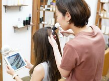 レクリヘアー(RecRe hair)の雰囲気（スパメニューにはマイクロスコープの頭皮診断付き♪(津田沼））