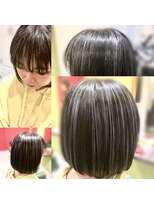 ディーリンク 南橋本店(HAIR MAKE DLINK) ベース残しのハイライトボブ
