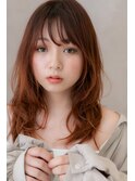 レッドオレンジブラウンレイヤーミディアムZ大宮10代20代30代