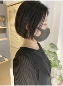 【三ツ井純】20代30代 透明感カラー ダークアッシュ 小顔ボブ