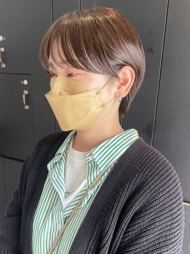 アイティーバイアルバム 藤沢店(IT by ALBUM) タイトマッシュショート_外ハネボブセクションカラー_ba383041