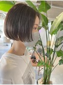 ミニボブセンターパートマッシュボブ