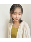 snuw大人気インナーホワイティ 伏見/栄/インナーカラー/ボブ