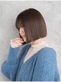 切りっぱなしボブ