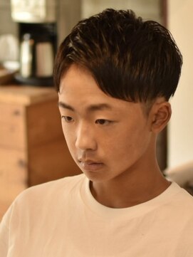 リム メンズヘア(LIM men's hair) 束感ショートアップバング【メンズカット/メンズヘア】