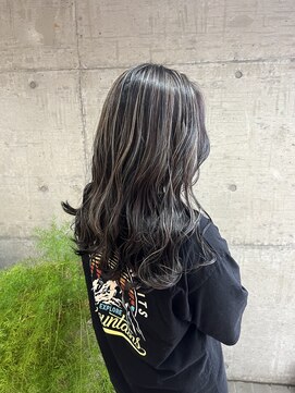 ソウィ(sowi) コントラストハイライトカラーホワイトミルクティーカラー