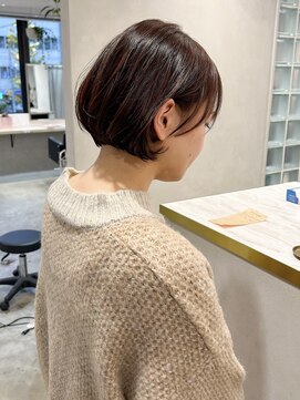 レトン 銀座(leton) 丸みボブ/ボブ/ショートボブ/ピンクブラウン/ショートカット