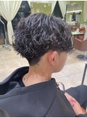メンズ波巻きパーマ