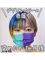 レボル(REVOL) デザインカラーの色落ち☆推し活推しカラーハイトーンブリーチ