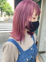 ミニム ヘアー(minim hair)&nbsp;【minim×日比】ハイトーンカラー　ピンクラベンダー