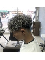 クレオ 福大通り店(CREO)&nbsp;ホワイトフルメッシュ×パーマ