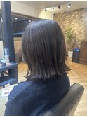 オリーブアッシュ_ハイライト_似合わせカット