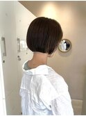 ミニボブ×ダークアッシュ@20代/30代