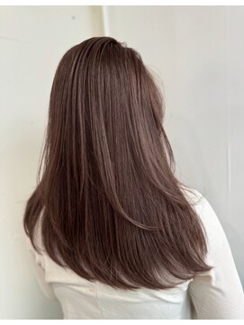 コート 表参道(Cote) ロングレイヤー艶髪美髪 小顔 似合わせ ブラウンカラー 骨格補正