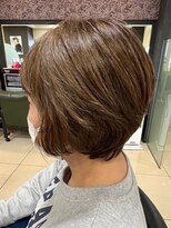 ヘアークリアー 春日部&nbsp;ミセス 大人かわいい丸みショートボブスタイル 白髪染め