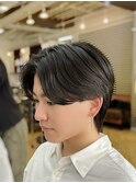 ナチュラルセンターパートニュアンスパーマフェザーパーマ柏駅