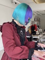 ターン ヘアー(TAAN HAIR)&nbsp;ターコイズグリーン×パープル