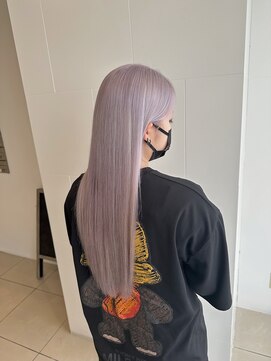 ヘアカロン 熊本下通店(Hair CALON) ラベンダーシルバー/デザインカラー/ハイトーン/透明感カラー