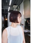切りっぱなし　ボブ