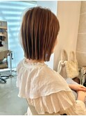 小顔ヘイリーボブ×髪質改善×ココアベージュ[横浜駅]