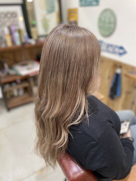 ノーム 横浜(NORM) ケアブリーチミルクティーカラー