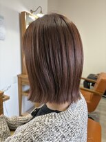 レシェル 松阪(RECIEL)&nbsp;ラベンダーベージュの切りっぱなしボブ