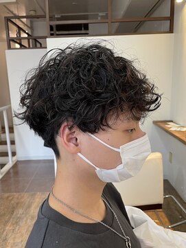 スタジオフォーエイチ(STUDIO 4H) ツイストフェザーパーマ/波巻きパーマ/フリンジパーマ/ メンズ