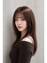 ラトリエ ブロカント 立川北口店(L'atelier BROCANTE)&nbsp;ロングレイヤー　ココアブラウン　髪質改善　トリートメント