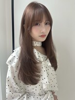 ユーフォリア 青山(Euphoria)&nbsp;レイヤーカット＊韓国風＊やわからベージュ＊担当ami