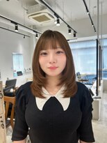 ビューバイネオリーブ 用賀店(Beau'r by neolive)&nbsp;ストレートパーマ縮毛矯正ダークパープル夏ミルクブラウン[用賀]