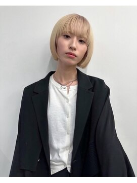 ノービス バイ パーキング 心斎橋(NOV!!!CE by PARKiiiNG) ミルクティーブロンド/ミルクブラウン/透け感カラー/カラー