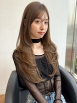 シエルバイアフロート(ciel by afloat)&nbsp;【山田】シースルーバングロングレイヤーハッシュカット