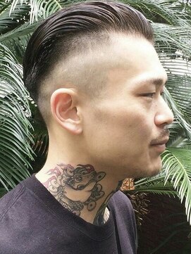 ブロック ジャポン(bloc japon) トラッドフェード×リーゼントスタイル・刈り上げ・アップバング