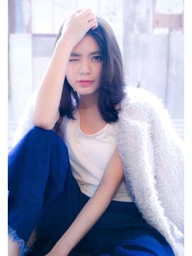 シエナ 渋谷(Siena) Siena ダークアッシュブラウン×重めミディ