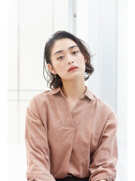 ミチオ ノザワ ヘアサロン ギンザ(Michio Nozawa HAIR SALON Ginza) オイルのみでOK ちょいモードなアップバングスタイル