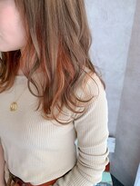 ヤード 藤沢(YARD)&nbsp;【インナーカラー】ミルクティー×オレンジ【藤沢駅/藤沢】