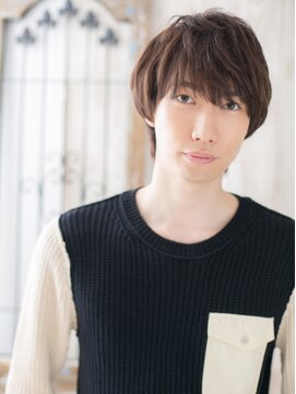 グルーミングサロン バーバー キャッスル 北浦和西口(Grooming salon Barber Castle) マットブラウ柔らか甘めウルフマッシュP