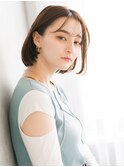  小顔補正立体カット×ナチュラルボブ 10代20代30代40代50代