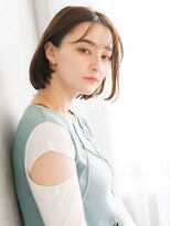 トッカ ヘアアンドトリートメント 難波店 小顔補正立体カット×ナチュラルボブ 10代20代30代40代50代