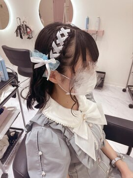 クラン 梅田店(clan) 両サイド網掛け/梅田ヘアセット