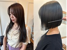 <<SATO>>style... ぷつっとボブ。内巻きでも外ハネでもかわいくまとまる！