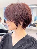 ビュー フクオカ(VIEW FUKUOKA)&nbsp;大人ショートカットウェットヘアオリーブベージュデザインカラー