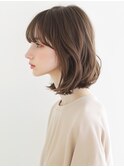 ★グレージュデザインカラーハッシュカットツートンカラーボブ