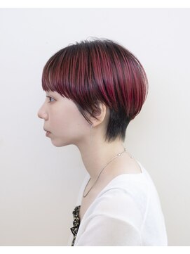 ルプラ ブリリアント(le-pla brilliant) マッシュショート/ダブルカラー/ブリーチ/レッド/豊橋/田原/豊川